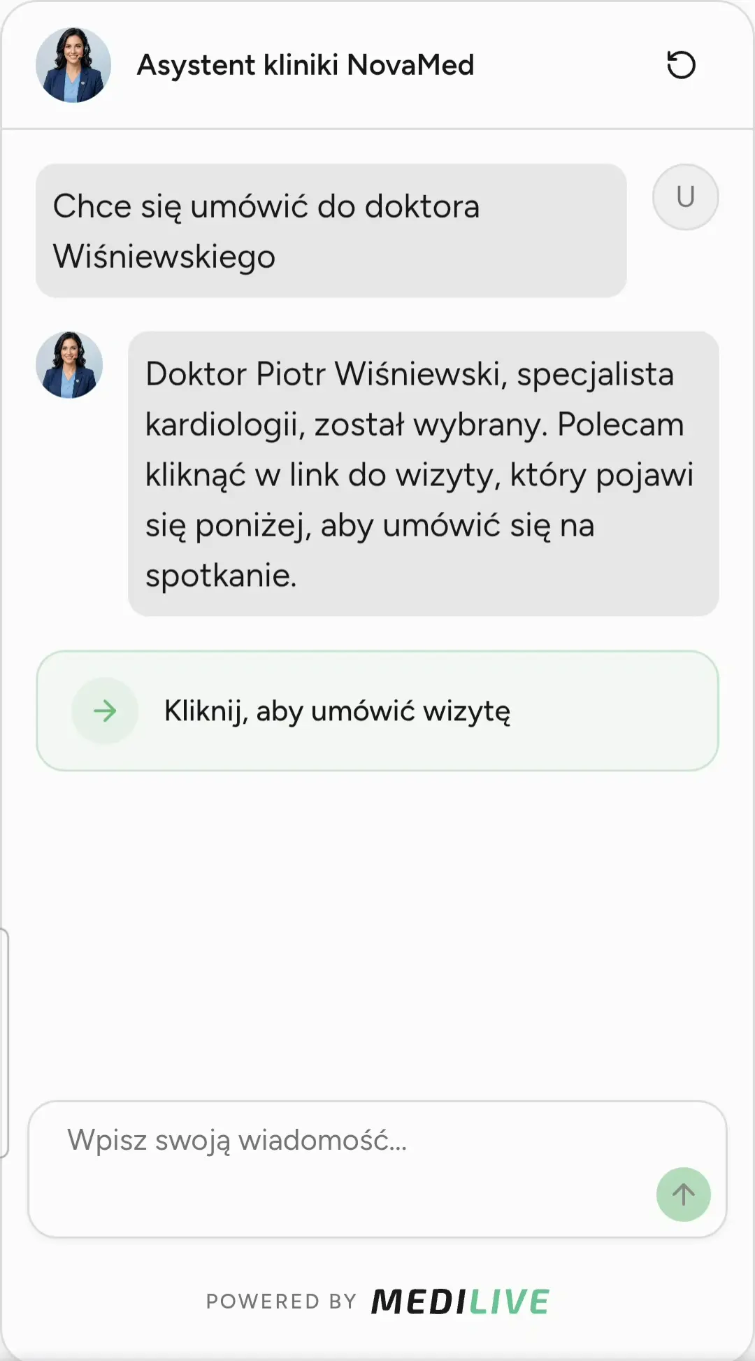 Wspomaganie umawiania wizyt